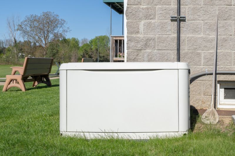 Generator Mounted Near a Residence